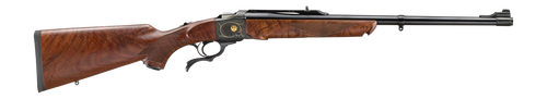 Ruger 21364 No. 1 250th Anniversary Limited Edition 375 Ruger 1rd 22" Blue Polished Alloy Steel Barrel & Engraved Receiver w/Integral Scope Mount, Fixed American Walnut Stock                          