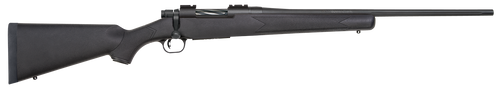 Mossberg 27843 Patriot  Full Size 22-250 Rem 5+1 22" Matte Blued Fluted Barrel, Drilled & Tapped Matte Blued Stainless Steel Receiver, Black Fixed Synthetic Stock, Right Hand                          