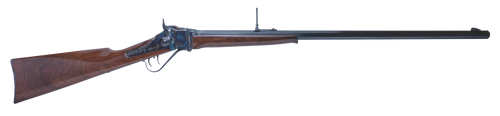 Cimarron AS150 1874 Sharps Sporting 45-70 Gov 1rd 32" Blued Barrel, Color Case Hardened Receiver, Walnut Fixed Straight Stock                                                                           