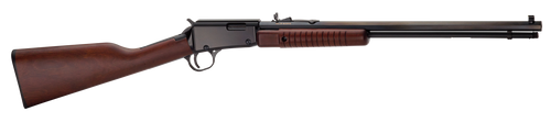 Henry H003TM Pump  22 WMR Caliber with 12+1 Capacity, 20.50" Octagon Barrel, Black Metal Finish & American Walnut Stock Right Hand (Full Size)                                                          