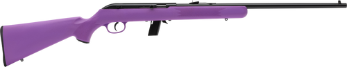 Savage Arms 40219 64 F Full Size 22 LR 10+1 21" Matte Black Carbon Steel Barrel, Matte Black Grooved Carbon Steel Receiver, Purple Fixed Synthetic Stock, Right Hand                                    