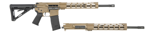 Diamondback DB1721K061 DB15 Combo 5.56x45mm NATO & 300 Blackout 16" 30+1, FDE Carbon Rec/12" M-LOK Handguard, Black Magpul Carbine Stock & Grip, Includes 2 Uppers                                      