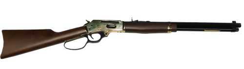 Henry H009BGL Side Gate  Full Size 30-30 Win 5+1 20" Blued Steel Barrel, Polished Brass Receiver, Fixed American Walnut Stock                                                                           