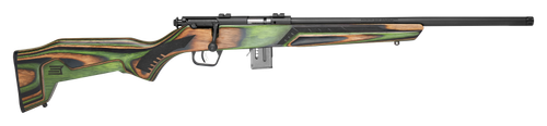 Savage Arms 91936 93 Minimalist Full Size 22 WMR 10+1 18" Matte Black Threaded Barrel, Matte Black Drilled & Tapped Carbon Steel Receiver, OD Green Boyd's Minimalist Laminate Stock, Right Hand        