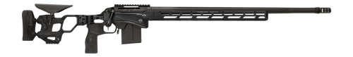 Cadex Inc CDXSSPRO6526CP20I2B1N CDX-SS Seven S.T.A.R.S. Pro 6.5 Creedmoor 10+1 26" Black DLC Fluted Threaded Barrel, Black Cerakote Receiver, ARCA Rail,  M-LOK Handguard, Black Adjustable Folding Butt