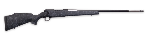 Weatherby MAM01N224WR6B Mark V Accumark Full Size 224 WBY Mag 4+1 24" Spun Stainless w/Graphite Black Cerakote Fluted Threaded Barrel, Graphite Black Cerakote Steel Drilled & Tapped Receiver, Matte Bl