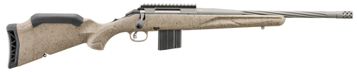 Ruger 46926 American II Ranch Full Size 6mm ARC 10+1 16.10" Cobalt Cerakote Spiral Fluted Threaded Barrel & Alloy Steel Receiver w/Picatinny Rail, Flat Dark Earth Splatter Adj LOP Synthetic Stock     