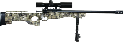 Crickett KSA2151 CPR Complete Package Youth 22 LR 1rd 16.12" Threaded Bull Barrel w/Muzzle Brake, Adjustable Cheek Comb Kryptek Camo Synthetic Stock, Integrated Buttstock & Forend Crickettinny Rails, 