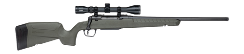 Savage Arms 33165 Axis 2 XP w/Optic 308 Win 4+1 20" Matte Black Carbon Steel Threaded Barrel, Drilled & Tapped Receiver, OD Green Synthetic Fixed w/Pistol Grip Stock, 3-9x40mm Duplex Scope, Right Hand