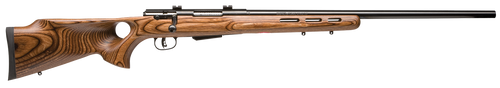 Savage Arms 18528 25 Lightweight Varminter-T 223 Rem 4+1 Cap 24" Matte Black Rec/Barrel Natural Brown Laminate Fixed Thumbhole Stock Right Hand (Full Size) with Detachable Box Magazine                