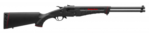 Savage Arms 22440 42 Takedown Full Size 22 LR/410 Gauge 1rd 20" Satin Black Sporter Barrel Satin Black Carbon Steel Receiver Matte Black Fixed Synthetic Stock Ambidextrous                             