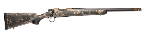 Christensen Arms 8010619200 Ridgeline FFT 7mm-08 Rem 4+1 20" Carbon Fiber/Threaded Barrel, Burnt Bronze Cerakote, Green with Black/Tan Accents Stock                                                    