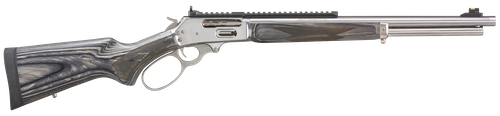 Marlin 70478 1895 Big Loop Full Size 45-70 Gov 6+1 19" Polished Stainless Steel Threaded Barrel, Polished Stainless Stainless Steel Receiver, Fixed Gray Laminate Stock                                 