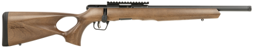 Savage Arms 70217 B Series Timber 22 LR 10+1 16.50" Matte Black Threaded Barrel, Matte Black Picatinny Rail Carbon Steel Receiver, Woodgrain Fixed Thumbhole Stock                                      