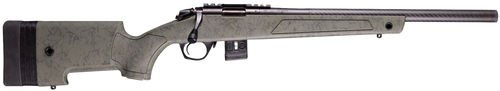 Bergara Rifles BMR010 BMR-X Carbon Fiber 22 WMR 10+1 18" Carbon Fiber Threaded Barrel, Black Cerakote Picatinny Rail Steel Receiver, Adj LOP Black w/Green Webbing Synthetic Stock                      