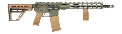 Patriot Ordnance Factory 02549 P-15 Base SMU 300 Blackout 30+1 13.75" Black Nitride Match Grade Barrel, Olive Drab Cerakote Aluminum Receiver w/Picatinny Rail, M-LOK Handguard, Amend2 Adjustable OD Gr