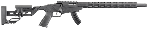 Ruger 8400 Precision Rimfire  Full Size 22 LR 15+1 18" Black Threaded Barrel, Black Hard Coat Anodized Aluminum Receiver w/Picatinny Rail, 15" M-LOK Handguards, Black Synthetic Adj Quick-Fit Precision