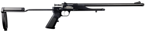 Crickett KSA2190 Precision 6061 Overlander Pack Rifle 22 LR Single Shot 16.12" Carbon Fiber Threaded Barrel, Black Anodized Picatinny Rail Aluminum Receiver, Aluminum/Carbon Fiber Adjustable Skeletoni
