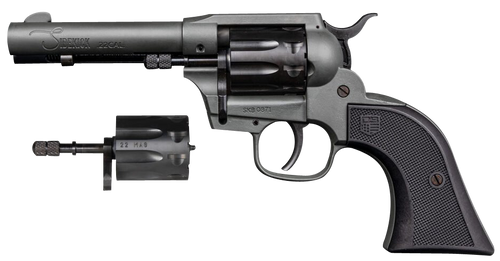 Diamondback DB0500A051 Sidekick  22 LR/22 Mag 9 Shot, 4.50" Dark Gray Cerakote Steel Barrel & Cylinder, Dark Gray Cerakote Zinc Alloy Frame, Black Polymer Grip, Hammer Safety, Exposed Hammer          