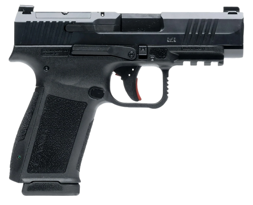 Canik HG7883N Mete MC9LS Sub-Compact Frame 9mm Luger 17+1 3.64" Black Steel Barrel, Black Nitride Serrated Steel Slide, Black Polymer Frame w/Picatinny Rail, Interchangeable Backstrap Grip            