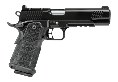 Kimber Mfg, Inc 3600302 DS Warrior 9mm Luger 20+1 5" Matte Stainless Barrel, KimPro Black Optic Cut/Serrated Slide, Black Stainless Steel Frame w/Beavertail & Picatinny Rail, Black Carbon Fiber Grip, 
