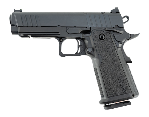 Tisas Arms 12500018 1911 DS Carry 9mm Luger 17+1 4.25" Black Cerakote Carbon Steel Serrated Slide, Black Cerakote Carbon Steel Frame w/Accessory Rail & Beavertail, Polymer Grip                        