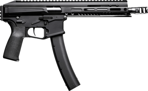Patriot Ordnance Factory 02542 Phoenix  9mm Luger 35+1 8.50" 8" Black Threaded Barrel, Black Anodized Aluminum Receiver w/Picatinny Rail, M-LOK Handguard MFT Grip, Rear Picatinny Rail, Ambidextrous   