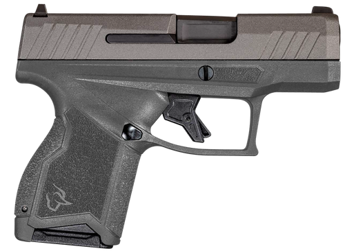Taurus 1-GX4M93CG GX4 Micro-Compact 9mm Luger Caliber with 3.06" Barrel, 11+1 Capacity, Gray Finish Frame, Serrated Tungsten Gray Cerakote Steel Slide & Interchangeable Backstrap Grip Includes 2 Mags 
