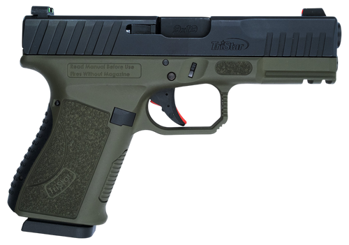 TriStar 85776 Apoc  9mm Luger 15+1 4.02" Black Steel Barrel, Black Cerakote Serrated Steel Slide, Multicam Cerakote Polymer Frame w/Accessory Rail, Textured Grip                                       