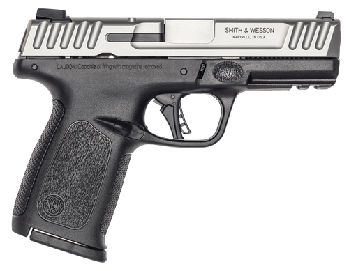 Smith & Wesson 13936 SD40 2.0 Compact Frame 40 S&W 14+1 4" Stainless Steel Barrel, Satin Serrated Stainless Steel Slide, Black Polymer Frame w/Picatinny Rail, Textured Grip                            