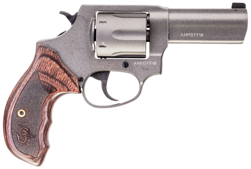 Taurus 2-8563CNS 856 Defender Small 38 Special +P 6 Shot 3" Tungsten Cerakote Stainless Steel Barrel, Cylinder & Frame, Altamont Wood Grip, Transfer Bar Safety, Exposed Hammer                         