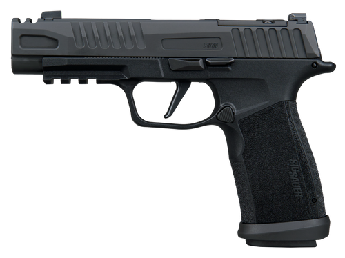 Sig Sauer 365XF9COMP10 P365 Fuse COMP 9mm Luger 10+1 3.70" Black Barrel, Black Nitron Stainless Steel Integrated Compensator/Optic Ready/Serrated Slide, Black Stainless Steel Frame w/Beavertail & Pica