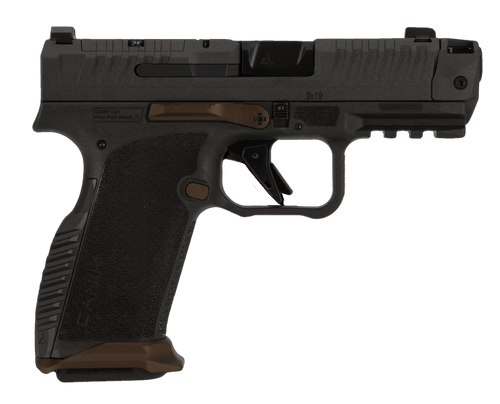 Canik HG8611GVN Prime Radian  Micro-Compact Frame 9mm Luger 3.80" Compensated Barrel, Optic Ready/Serrated Slide, Textured Grip                                                                         