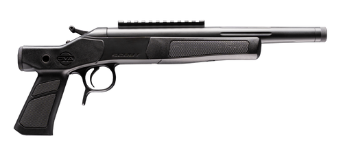 CVA CP802 Scout XP 300 Blackout 1rd 11.50" Matte Stainless Steel Fluted Threaded Barrel, Picatinny Rail, Graphite Black XP Pistol Grip                                                                  