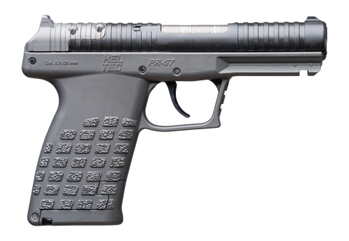 Kel-Tec PR57TNG PR-5.7  Compact Frame 5.7x28mm 20+1 4" Stainless Steel Rotary Barrel, Black Optic Ready/Serrated Slide, Tungsten Gray Frame & Textured Grip                                             