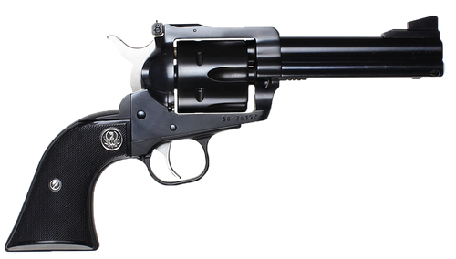 Ruger 0308 Blackhawk Convertible 357 Mag/9mm Luger 6rd 4.63" Blued Alloy Steel Barrel, Cylinder & Frame, Black Checkered Rubber Grip, Transfer Bar Safety, Exposed Hammer                               