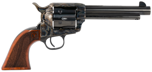 Taylors & Company 550815 Smoke Wagon  44-40 Win Caliber with 5.50" Blued Finish Barrel, 6rd Capacity Blued Finish Cylinder, Color Case Hardened Finish Steel Frame & Checkered Walnut Grip              