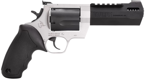Taurus 2460055RH Raging Hunter  460 S&W Mag 5rd 5.12" Matte Black Oxide Cylinder & Barrel Matte Stainless Steel Frame Black Rubber with Integrated Cushion Insert Grip                                  