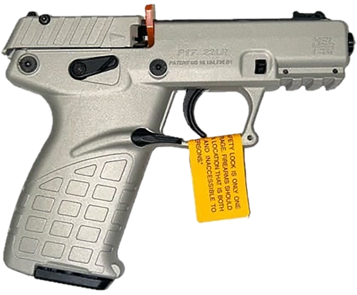 Kel-Tec P17SA P17  Sports South Exclusive Color, Compact Frame 22 LR 16+1 3.80" Black Steel Threaded Barrel, Shimmer Serrated Steel Slide, Shimmer Polymer Frame w/Picatinny Rail, Textured Grip        