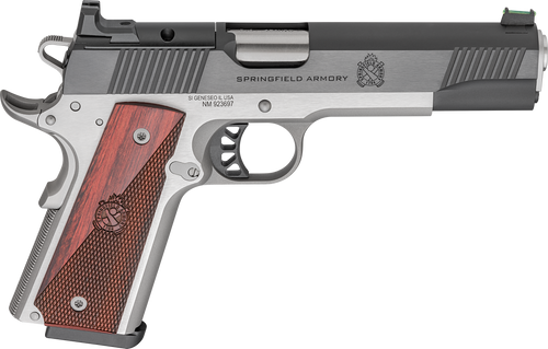 Springfield Armory PX9120LAOS 1911 Ronin 45 ACP 8+1 5" Stainless Steel Barrel Optic Ready Blued Slide Crossed Cannons Checkered Grip                                                                    