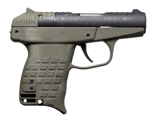 Kel-Tec PR3ATGRN PR-3AT Compact Frame 380 ACP 13+1 2.85" Black Rotating Barrel Shroud, Green Polymer Frame                                                                                              