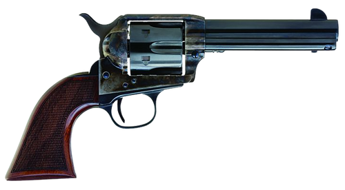 Cimarron AR410 Arizona Ranger  45 Colt (LC) 6 Shot, 4.75" Blue w/Engraved "Arizona Ranger" Steel Barrel, Blued Cylinder, Color Case Hardened Steel Frame, Checkered Walnut Grip, Exposed Hammer         