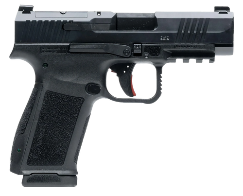 Canik HG7885N Mete MC9LS Sub-Compact Frame 9mm Luger 10+1 3.64" Black Steel Barrel, Black Nitride Serrated Steel Slide, Black Polymer Frame w/Picatinny Rail, Interchangeable Backstrap Grip            