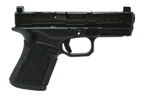 Faxon Firearms FX-19-P-02 FX-19 Patriot Gen 2 Compact Frame 9mm Luger 15+1 Black DLC Match Grade Barrel, Optic Cut/Serrated Slide, Polymer Frame w/Picatinny Rail, Angled Grip                          