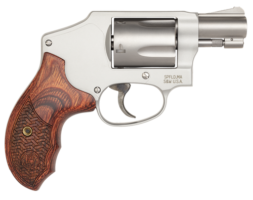 Smith & Wesson 170348 Performance Center Model 642 Enhanced Action 38 S&W Spl +P 5rd 1.88" Stainless Steel Barrel & Cylinder Matte Silver Aluminum Frame with Custom Wood Grip                          