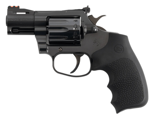 Colt Mfg KCOBRA22-BP2RFO King Cobra Target 22 LR 10rd Shot 2" Blued Vent Rib Barrel, Blued Carbon Steel Cylinder & Frame, Black Hogue Overmolded Grip, Exposed Hammer                                   