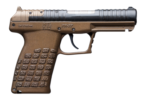 Kel-Tec PR57BBRZ PR-5.7  Compact Frame 5.7x28mm 20+1 4" Stainless Steel Rotary Barrel, Black Optic Ready/Serrated Slide, Burnt Bronze Frame & Textured Grip                                             