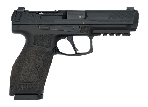 Langdon Tactical Tech VP9A1FHPRDMWC HK VP9A1F  Full Size Frame 9mm Luger 17+1 4.53" Black Nitride Polygonal Rifled Barrel, Black Nitride Optic Ready/Serrated Slide, Black Polymer Frame w/Picatinny Rai