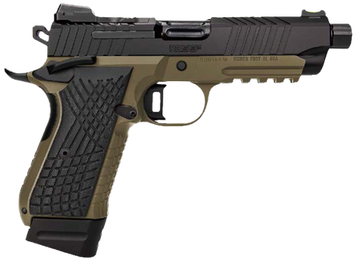 Kimber Mfg.,inc 3100023 KDS9C TFS 9mm 15+1 18+1 4.60" FDE/Black Front and Rear Serrations Stainless Steel G-10 Grip                                                                                     