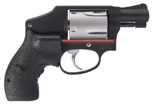 Smith & Wesson 12643 Performance Center Model 442 38 S&W Spl +P 5rd 1.88" Black Stainless Steel Barrel, Black Fluted Cylinder, Matte Black Aluminum Black Frame with Black Crimson Trace Lasergrip      